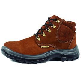 BOTÍN DE CUERO TOP NOBUCK MARRÓN,PTA.PLÁSTICA,T:43 WORKSAFE