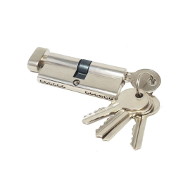 CILINDRO TRABA/LLAVE 60MM.ZANAC/COBRE 5 LLAV. (MEATON)