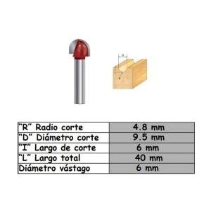 FRESA P/TROMPO 6 x 9.5mm COBE BOX B