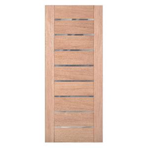 HOJA DE PUERTA PE307 CEDRO 2.03X0.80X33mm (INOX 1 LADO)