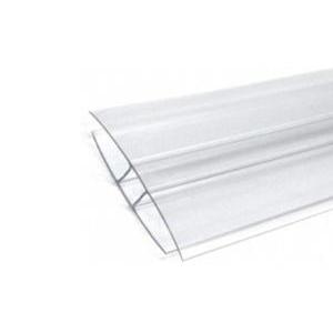 PERFIL POLICARBONATO H INCOLOR 5.80mtsX 8 y10mm