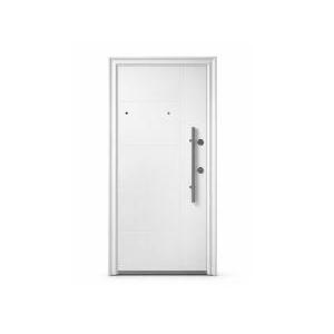 PUERTA SEMIBLINDADA FULL BLANCA BARRAL DER 2.05x0.96mts/70mm