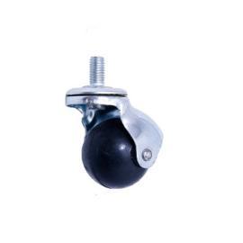 RUEDAS BOLA GOMA DE ROSCA 1.1/2