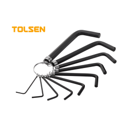 SET TOLSEN 10 LLAVES ALLEN (LLAVERO) 1.5-10m
