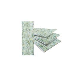 TABLILLA LAMBRIZ TOP LUXO MOSAICO VERDE (6MTSX25CM)