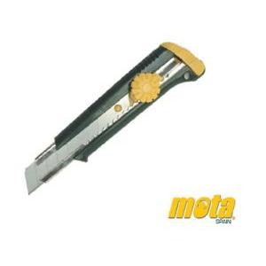 TRINCHETA PLASTICA HOJA 18MM C/RUEDA (MOTA)
