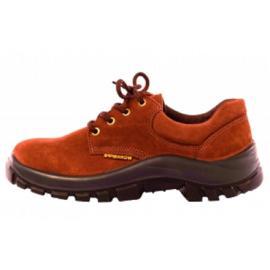 ZAPATO DE CUERO TOP NOBUCK MARRON, PTA.PLASTICA T39